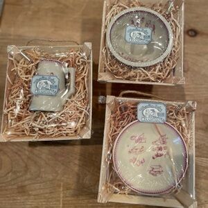 NIB Moulin Roty Kids Made in France (3) Mini Bowl, Plate, Pitcher